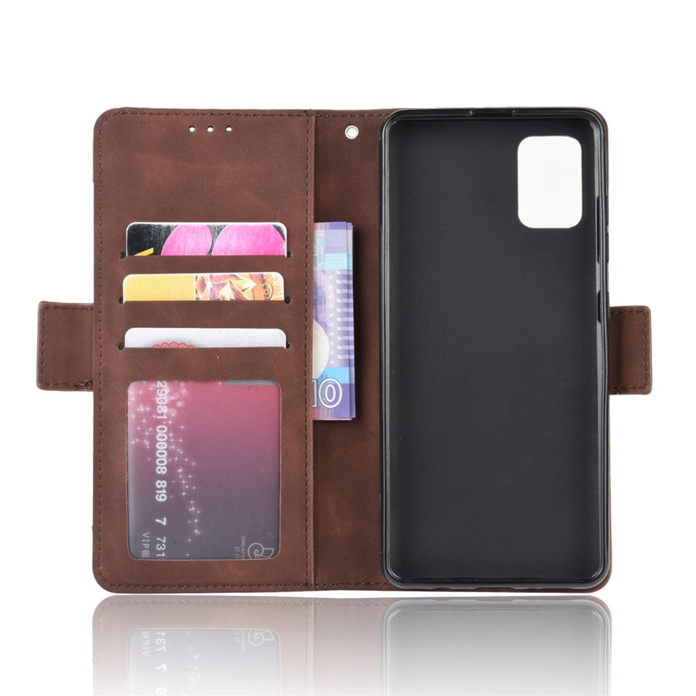 PU Leather Cell Casing with Many Card Slots for Samsung Galaxy S20 4G/S20 5G