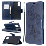 Imprint Butterfly Wallet Leather Stand Case for Samsung Galaxy A51