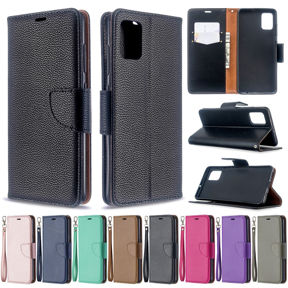 Litchi Skin Leather Wallet Case for Samsung Galaxy A51