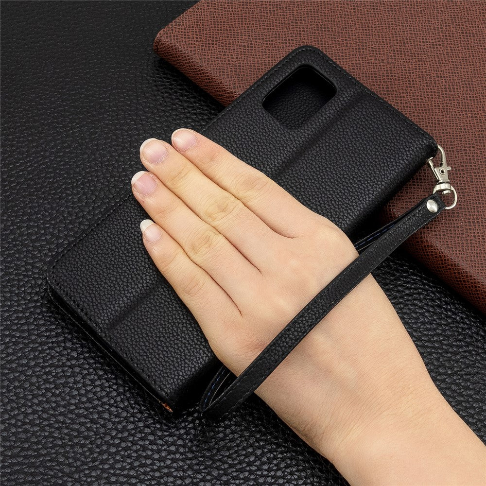Litchi Skin Leather Wallet Case for Samsung Galaxy A51