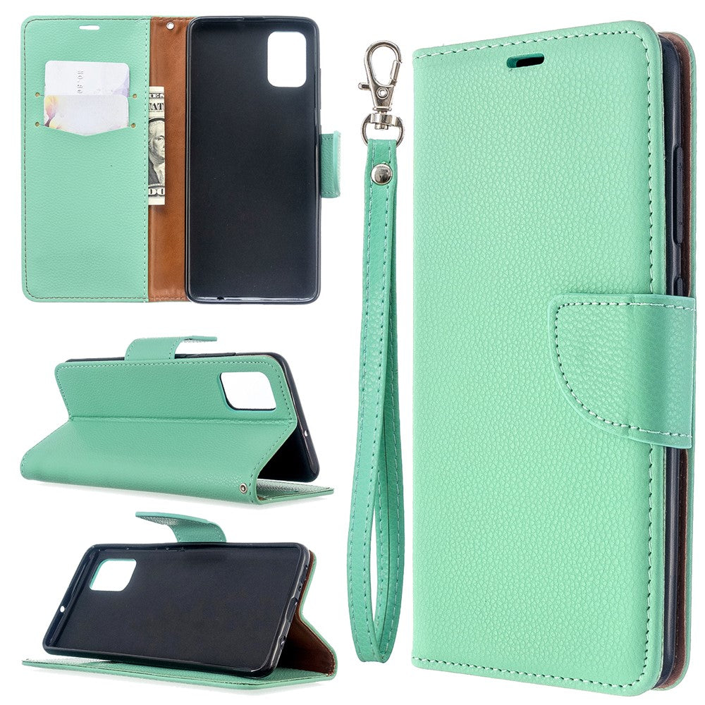 Litchi Skin Leather Wallet Case for Samsung Galaxy A51
