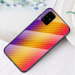 Carbon Fiber Texture Tempered Glass + PC + TPU Combo Casing for Samsung Galaxy A51