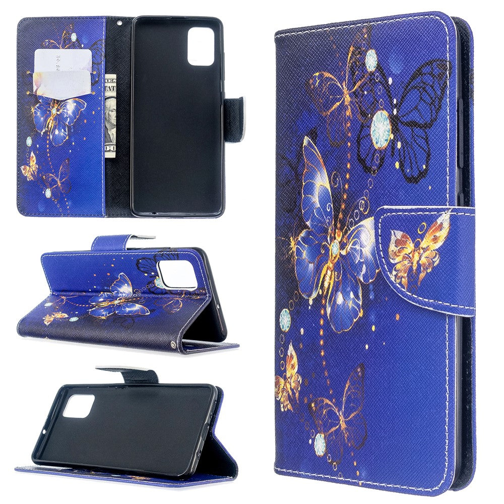Pattern Printing Wallet Leather Flip Cover Case for Samsung Galaxy A51