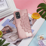 Embossed Mandala Flower Leather Covering for Samsung Galaxy S20 Plus
