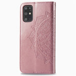 Embossed Mandala Flower Leather Covering for Samsung Galaxy S20 Plus