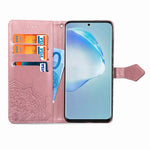 Embossed Mandala Flower Leather Covering for Samsung Galaxy S20 Plus