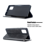 Geometric Mønster Stand Læder Cover Kortholder Etui til Samsung Galaxy A71 A715