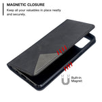 Geometric Mønster Stand Læder Cover Kortholder Etui til Samsung Galaxy A71 A715
