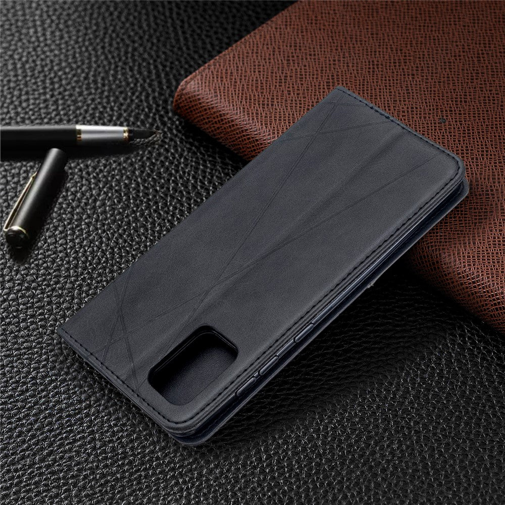 Geometric Mønster Stand Læder Cover Kortholder Etui til Samsung Galaxy A71 A715