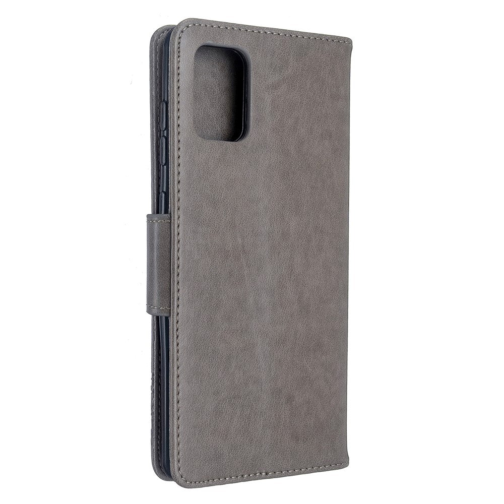 Imprint Butterflies Wallet Stand Flip Leather Case for Samsung Galaxy A71 A715