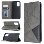 Geometric Pattern Stand Leather Card Holder Case for Samsung Galaxy S20 4G / S20 5G