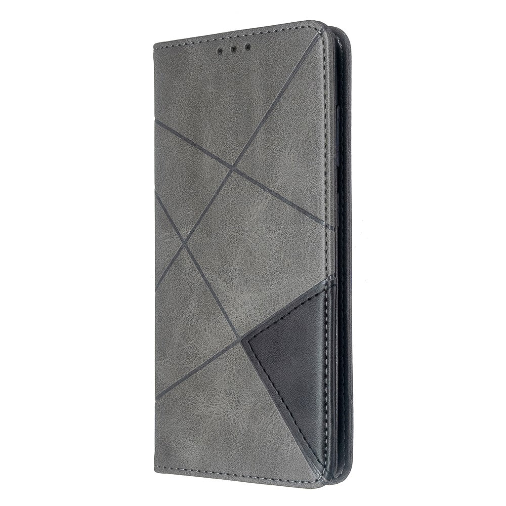Geometric Pattern Stand Leather Card Holder Case for Samsung Galaxy S20 4G / S20 5G
