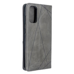 Geometric Pattern Stand Leather Card Holder Case for Samsung Galaxy S20 4G / S20 5G