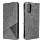 Geometric Pattern Stand Leather Card Holder Case for Samsung Galaxy S20 4G / S20 5G