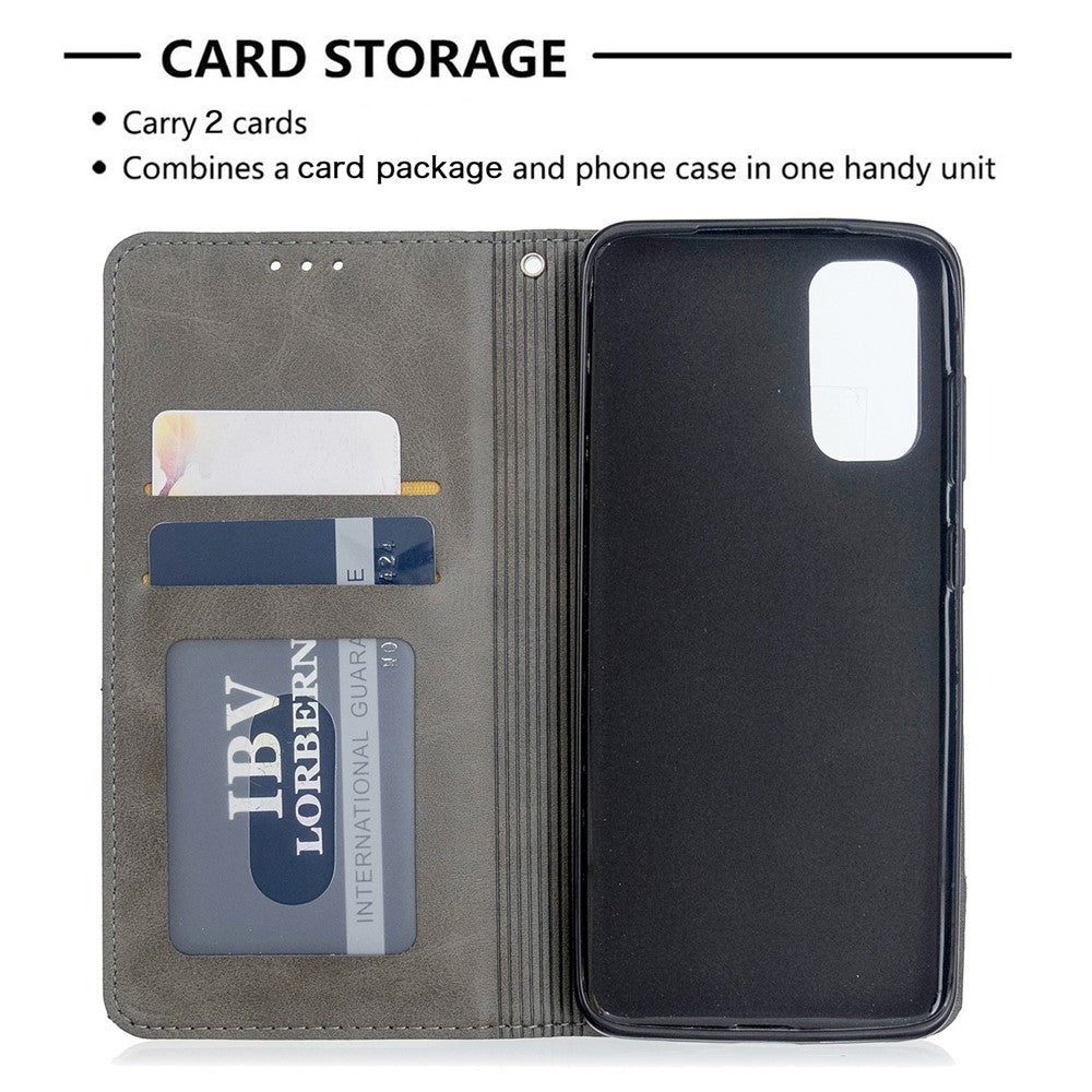 Geometric Pattern Stand Leather Card Holder Case for Samsung Galaxy S20 4G / S20 5G