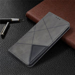Geometric Pattern Stand Leather Card Holder Case for Samsung Galaxy S20 4G / S20 5G