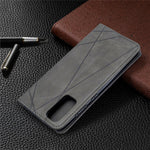Geometric Pattern Stand Leather Card Holder Case for Samsung Galaxy S20 4G / S20 5G