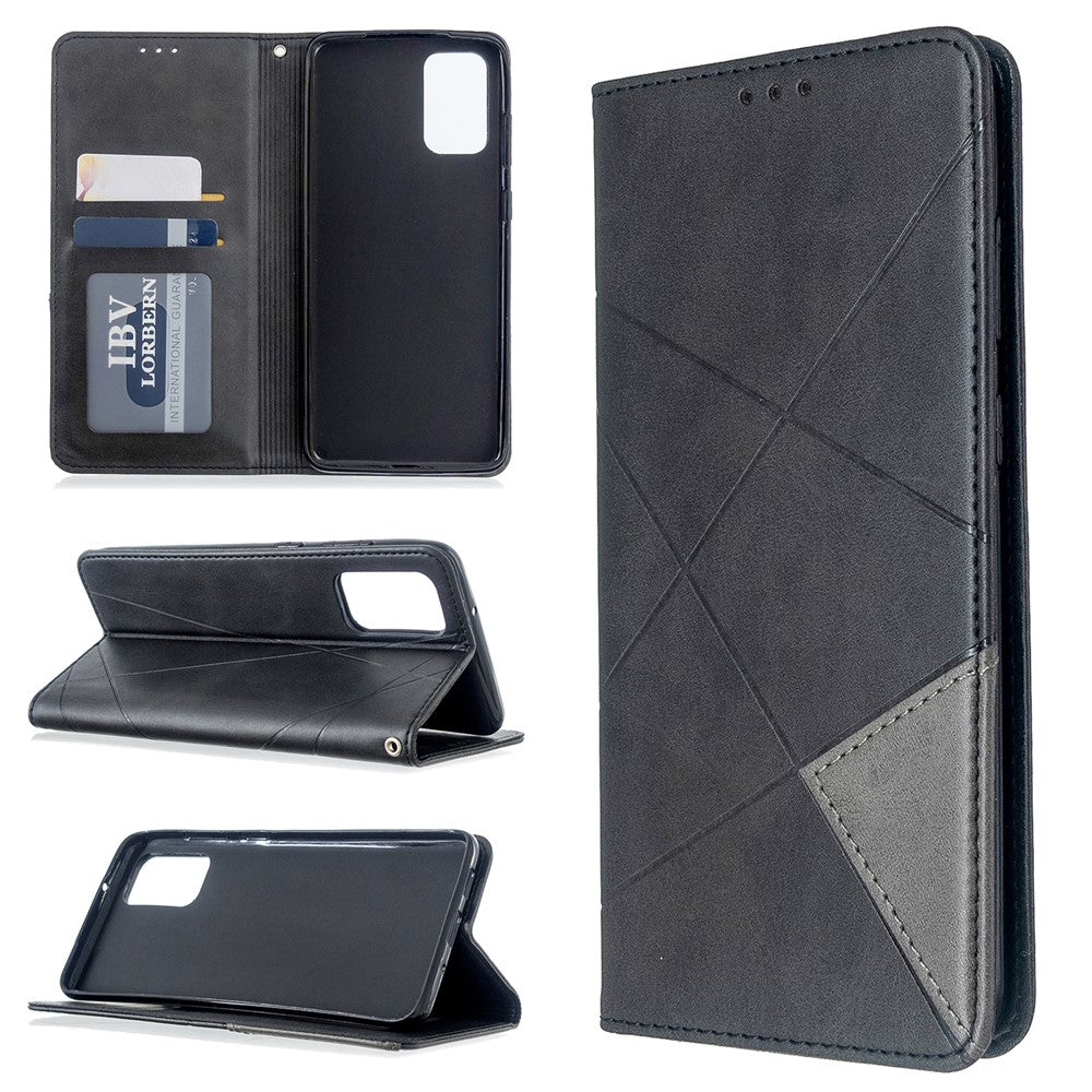 Geometric Pattern Stand Leather Card Holder Case for Samsung Galaxy S20 Plus / S20 Plus 5G