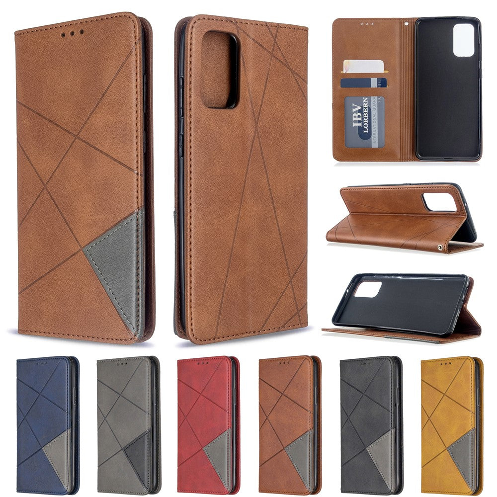 Geometric Pattern Stand Leather Card Holder Case for Samsung Galaxy S20 Plus / S20 Plus 5G