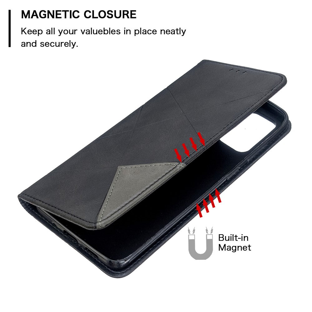 Geometric Pattern Stand Leather Card Holder Case for Samsung Galaxy S20 Plus / S20 Plus 5G