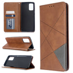 Geometric Pattern Stand Leather Card Holder Case for Samsung Galaxy S20 Plus / S20 Plus 5G