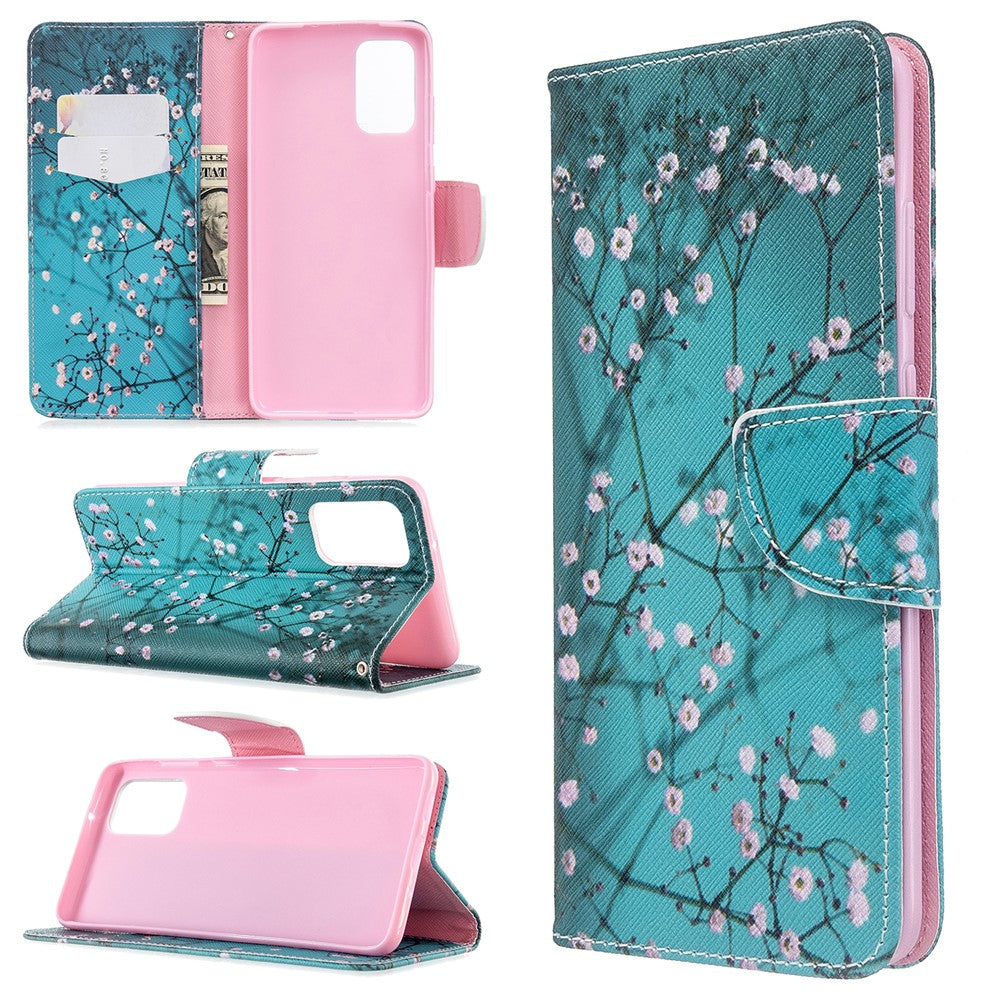 Pattern Printing Leather Wallet Case for Samsung Galaxy S20 Plus