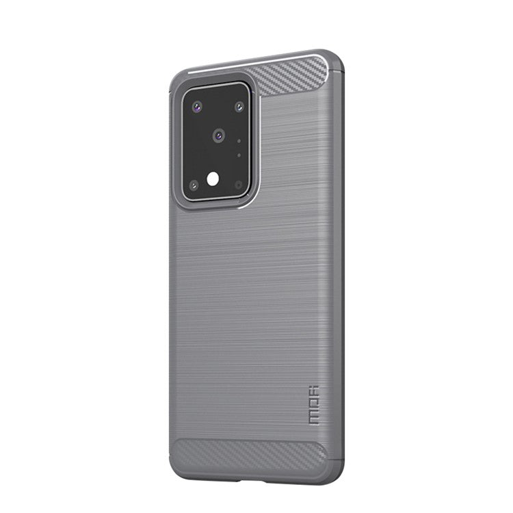MOFI Carbon Fiber Surface Brushed TPU Covering for Samsung Galaxy S20 Ultra