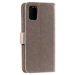 Imprint Flower Pattern Leather Wallet Stand Mobile Cover Case for Samsung Galaxy A51