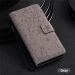 Imprint Flower Pattern Leather Wallet Stand Mobile Cover Case for Samsung Galaxy A51