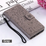 Imprint Flower Pattern Leather Wallet Stand Mobile Cover Case for Samsung Galaxy A51