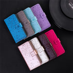 Imprint Flower Pattern Leather Wallet Stand Mobile Cover Case for Samsung Galaxy A51