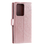 Imprint Flower Leather Wallet Phone Casing for Samsung Galaxy S20 Ultra