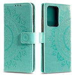 Imprint Flower Leather Wallet Phone Casing for Samsung Galaxy S20 Ultra