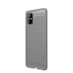 MOFI Kolfiberstruktur Borstad TPU Baksida Skal för Samsung Galaxy A71 A715