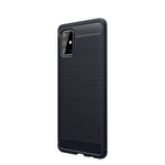 MOFI Kolfiberstruktur Borstad TPU Baksida Skal för Samsung Galaxy A71 A715