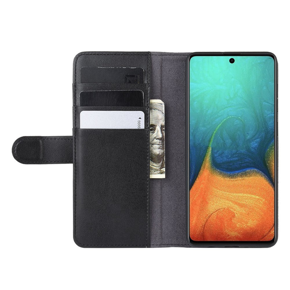 Samsung Galaxy A71 mobilskal Äkta Splitläder Plånboksfodral Mobilskal Stativ