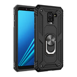 TPU+PC+Metal Phone Shell with Kickstand for Samsung Galaxy A8 (2018)