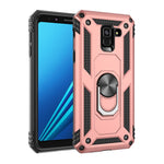 TPU+PC+Metal Phone Shell with Kickstand for Samsung Galaxy A8 (2018)