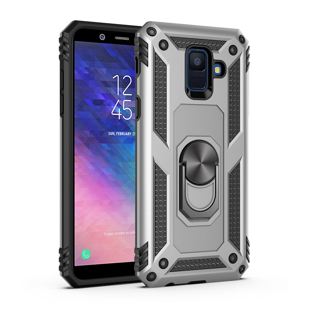 Hybrid PC TPU Kickstand Armor Cover til Samsung Galaxy A6 (2018)