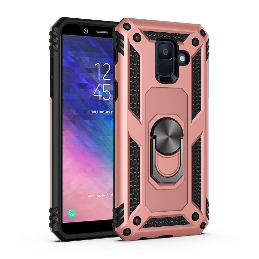 Hybrid PC TPU Kickstand Armor Cover til Samsung Galaxy A6 (2018)