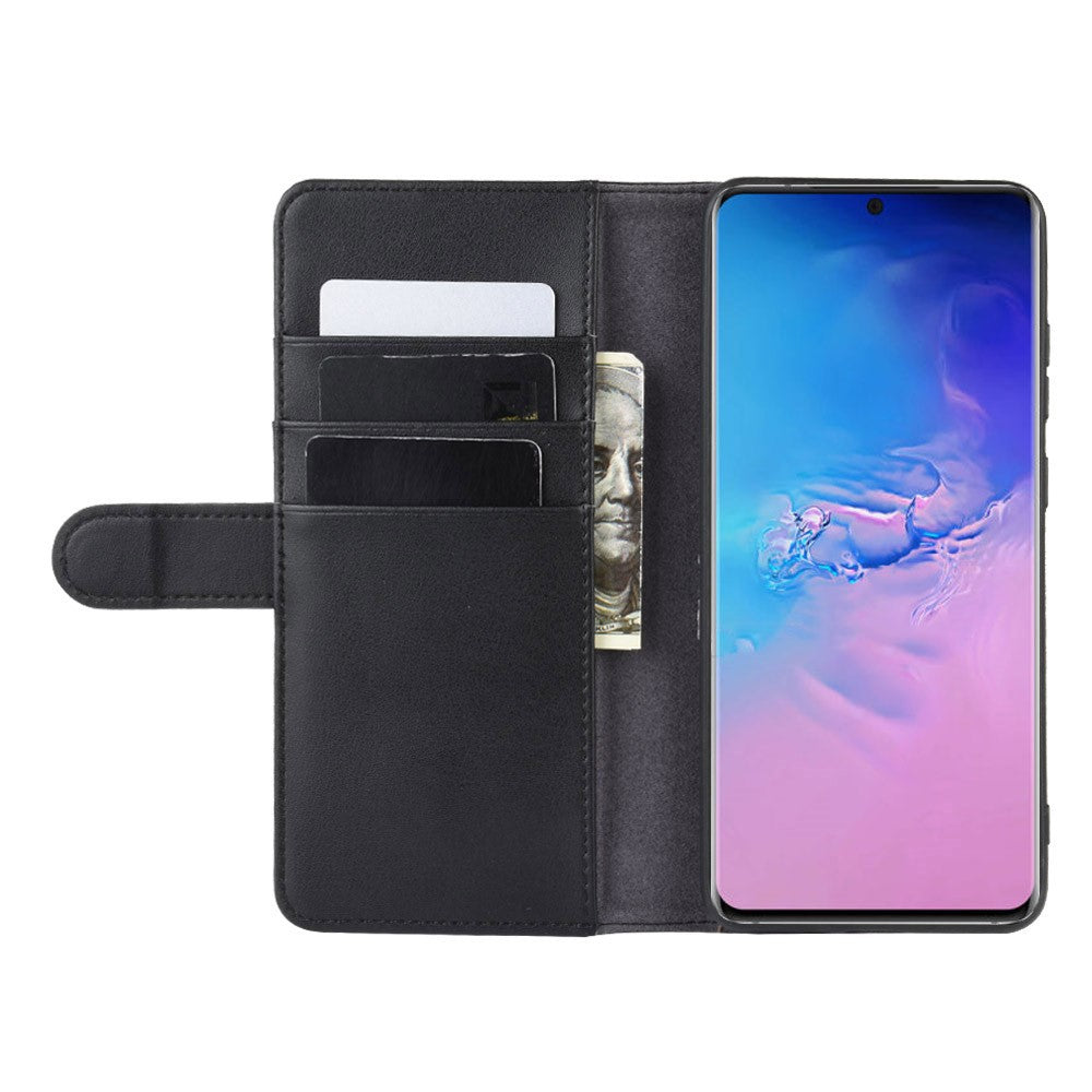 For Samsung Galaxy S20 Ultra Phone Cases Genuine Split Leather Wallet Mobile Cover Stand