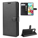 Litchi Skin Pung Flip Lædercover til Galaxy A81 / Note 10 Lite / M60s