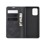 Silky Touch-læderpungcover til Samsung Galaxy A91 / S10 Lite / M80s