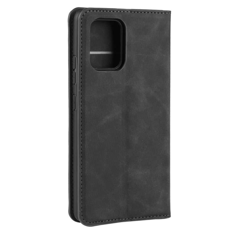 Silky Touch-læderpungcover til Samsung Galaxy A91 / S10 Lite / M80s
