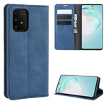 Silky Touch-læderpungcover til Samsung Galaxy A91 / S10 Lite / M80s