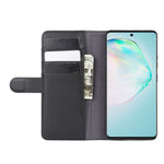 For Samsung Galaxy A91 / S10 Lite / M80s Phone Cases Genuine Split Leather Wallet Mobile Cover Stand