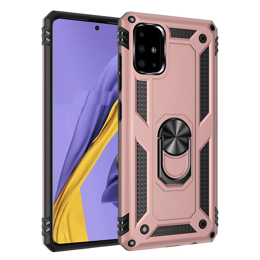 Hybrid PC TPU Kickstand Armor Phone Case for Samsung Galaxy A51