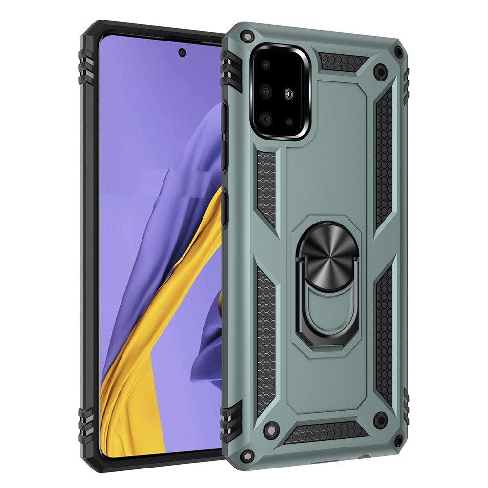 Hybrid PC TPU Kickstand Armor Phone Case for Samsung Galaxy A51
