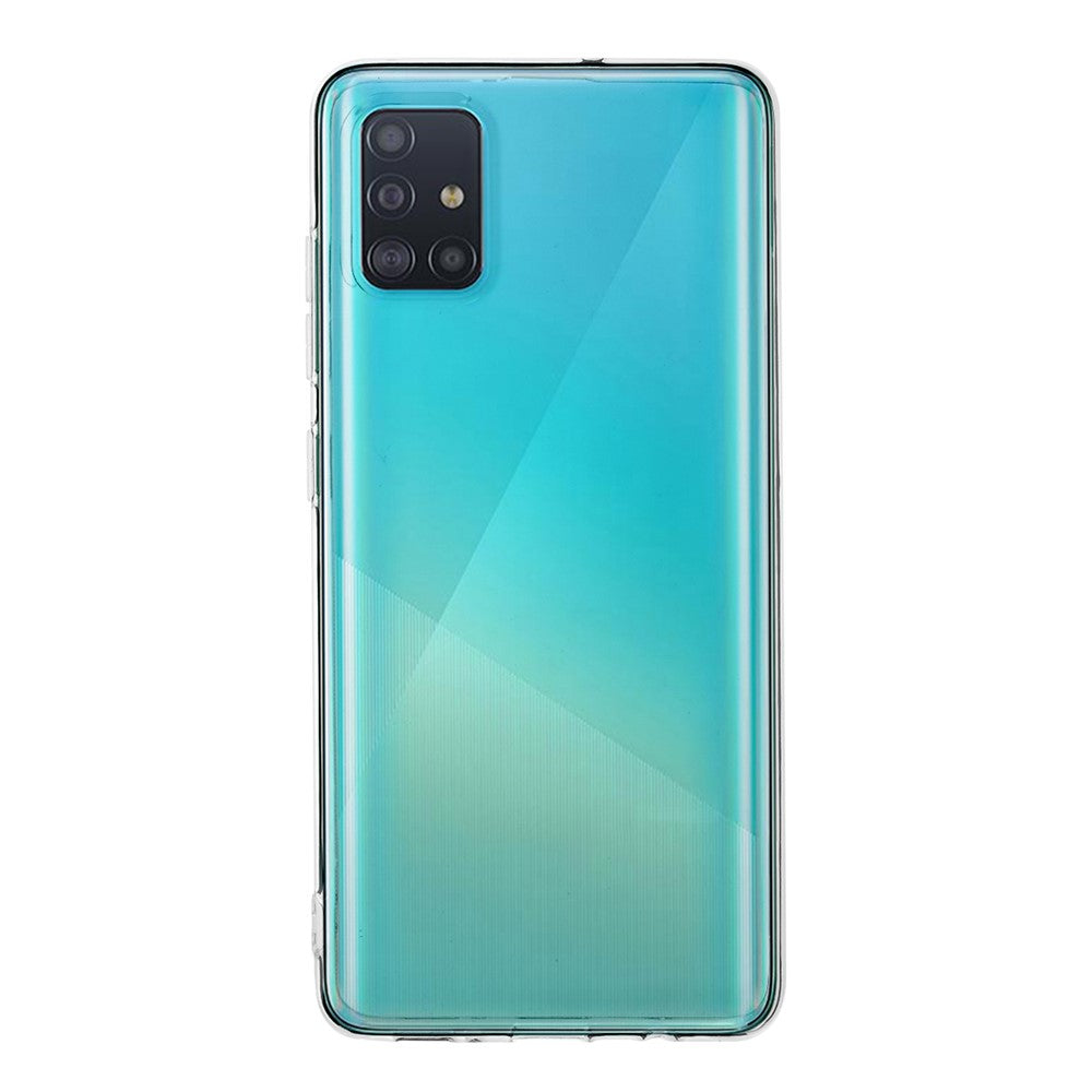 Transparent halkfritt innerskal i mjukt TPU för Samsung Galaxy A51, 2 mm förbättrat mobilskydd
