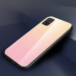 Gradient Color Glass + TPU Cell Phone Cover for Samsung Galaxy A51